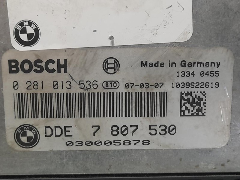 Centralina Iniezione 7807530 Bmw Serie 3 E90 Berlina 2005