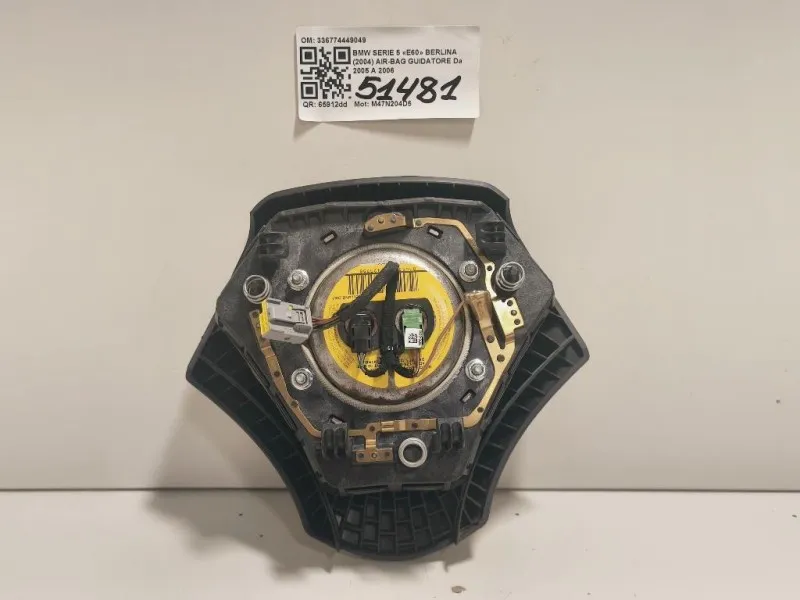 Air-bag Guidatore 336774449049 Bmw Serie 5 E60 Berlina 2004