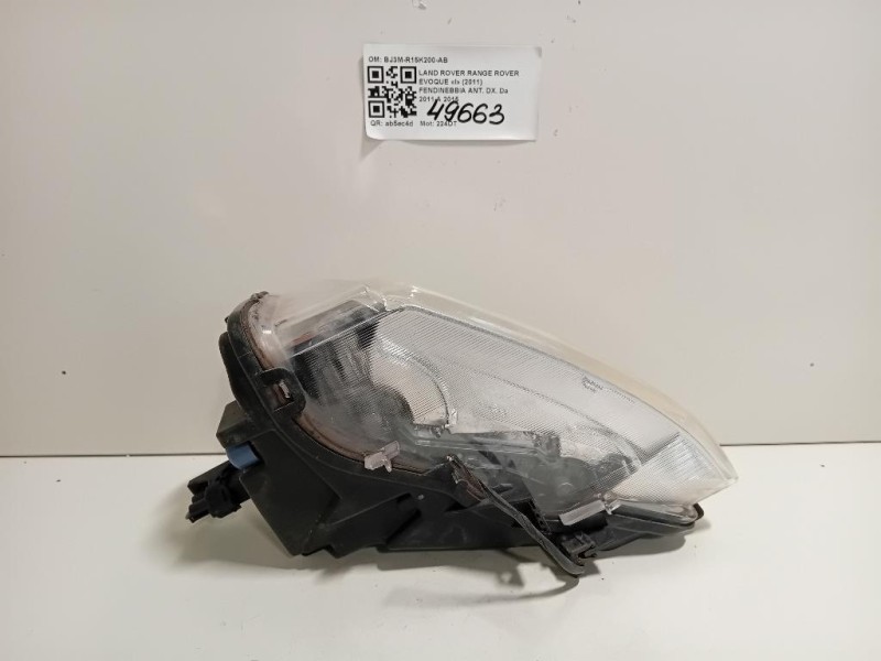Fendinebbia ANT DX BJ3M-R15K200-AB Land Rover Range Rover Evoque I 2011
