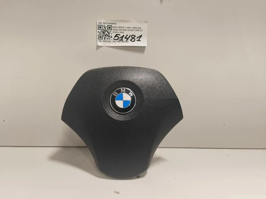 Air-bag Guidatore 336774449049 Bmw Serie 5 E60 Berlina 2004