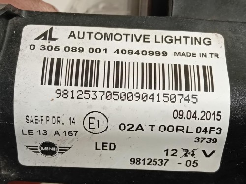 Fendinebbia ANT DX 9812537-05 LED Mini Countryman Cooper R60 2010