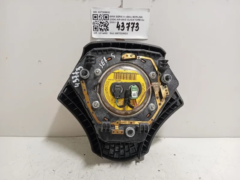 Air-bag Guidatore 607286600 Bmw Serie 5 E60 Berlina 2004