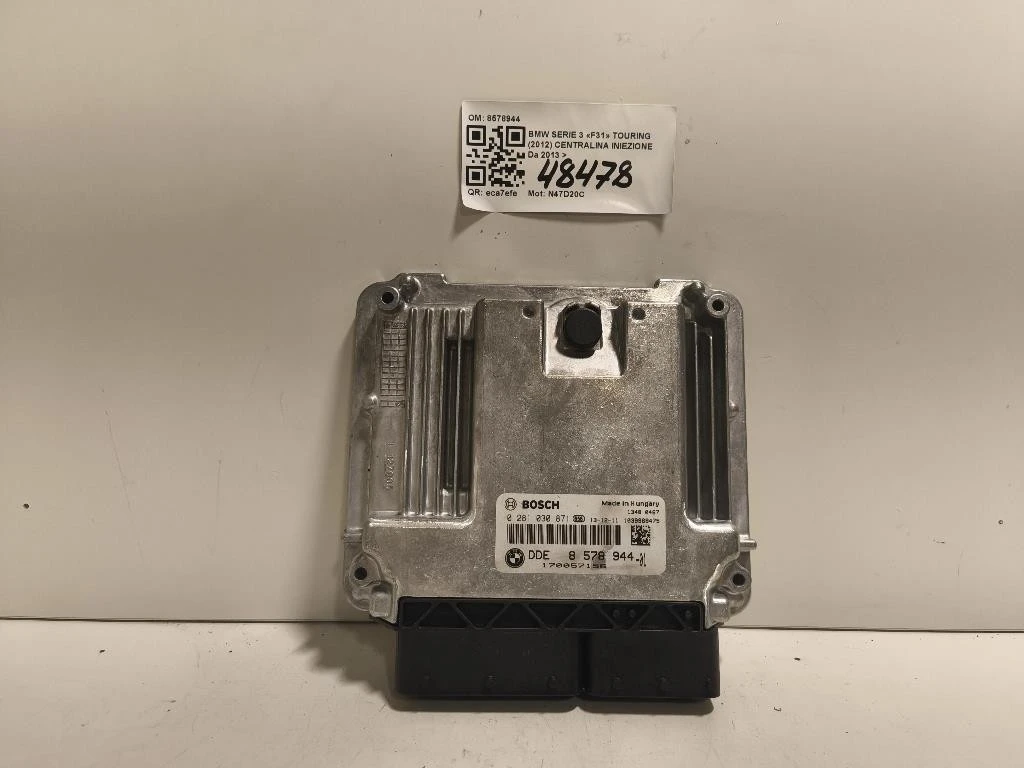 Centralina Iniezione 8578944 Bmw Serie 3 F31 Touring 2012