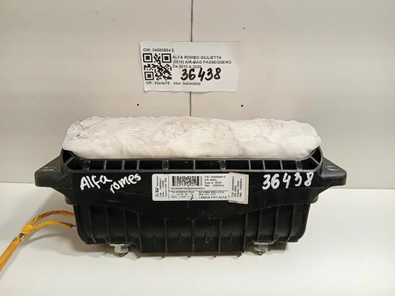 Air-bag Passeggero 34083934 E Alfa Romeo Giulietta 2010