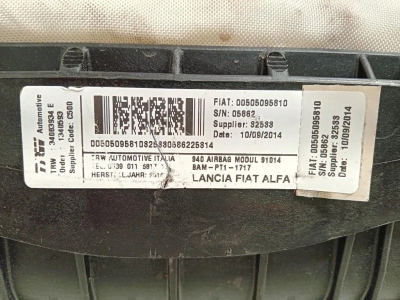 Air-bag Passeggero 34083934 E Alfa Romeo Giulietta 2010