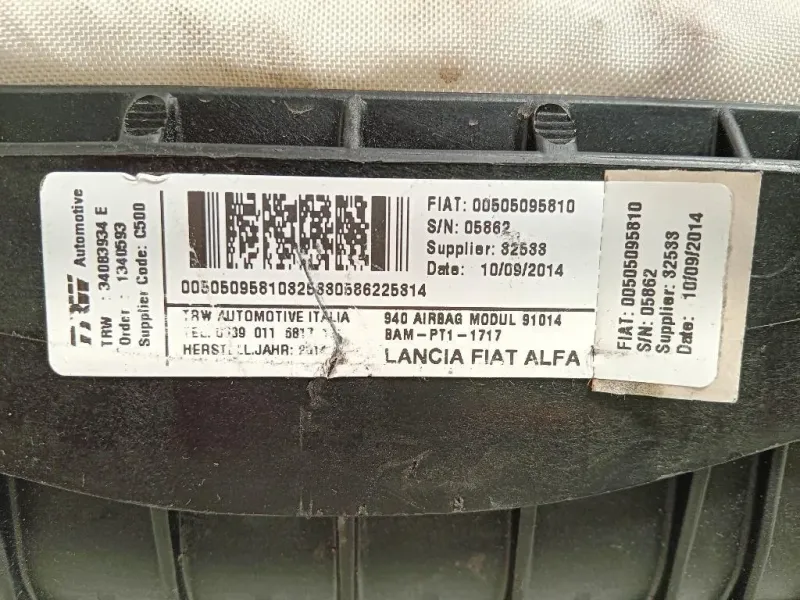 Air-bag Passeggero 34083934 E Alfa Romeo Giulietta 2010