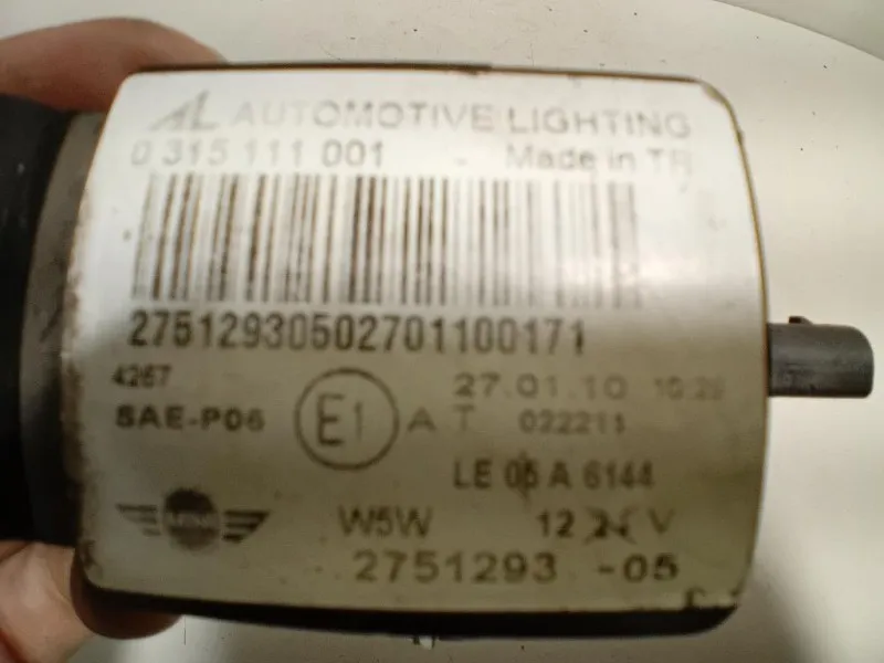 Fendinebbia ANT DX 2751293-05 Mini MINI Cooper R56 2007