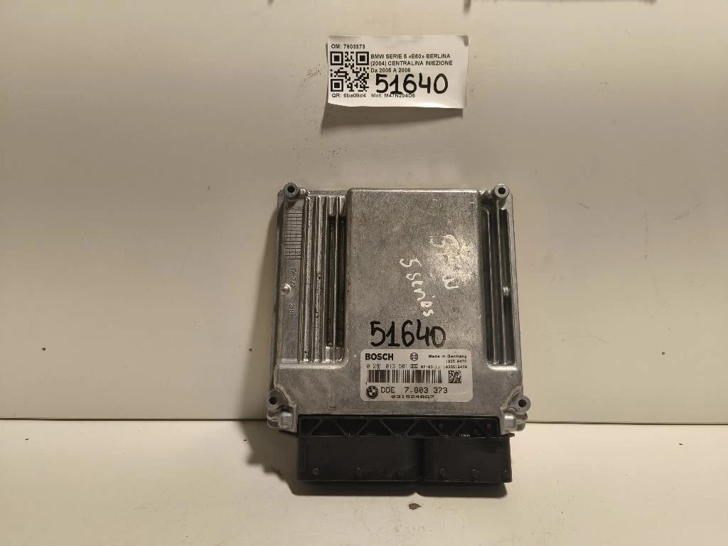 Centralina Iniezione 7803373 Bmw Serie 5 E60 Berlina 2004