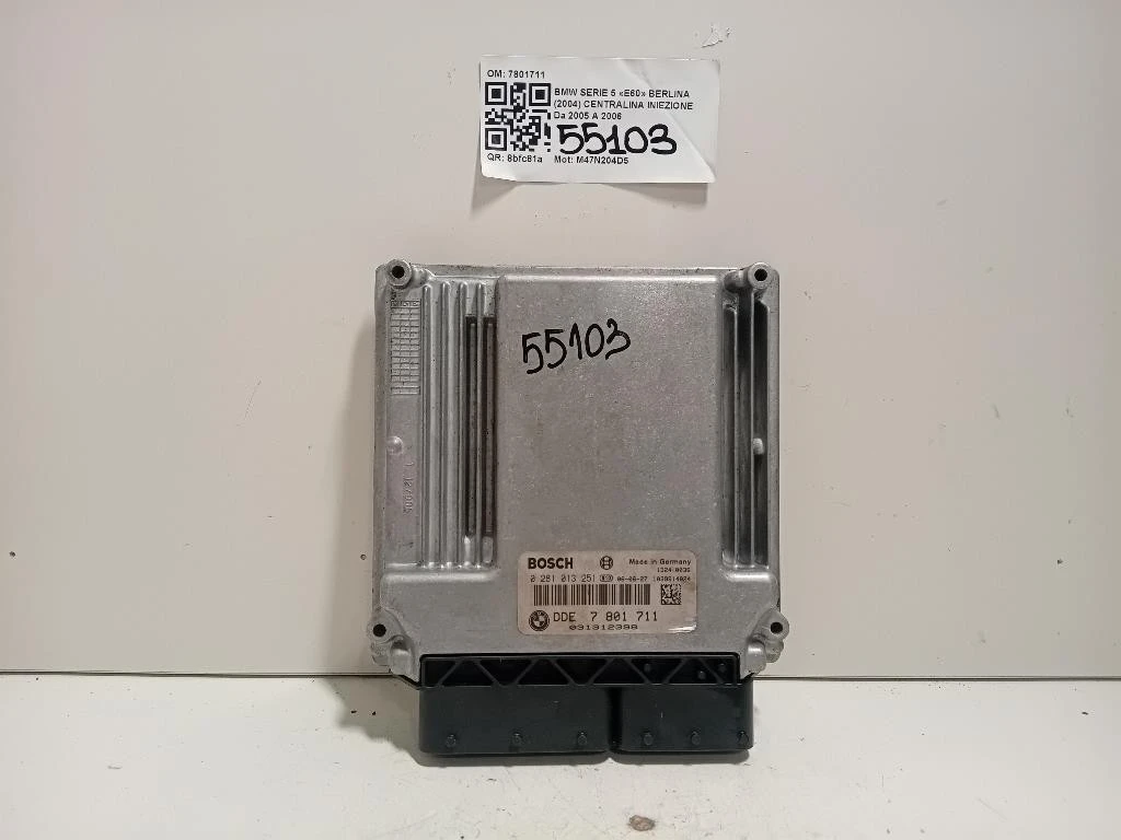 Centralina Iniezione 7801711 Bmw Serie 5 E60 Berlina 2004