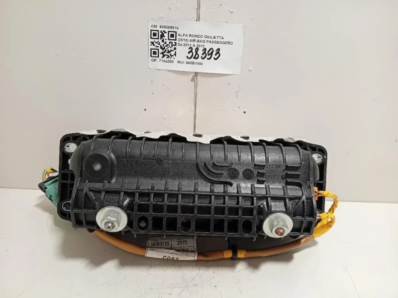 Air-bag Passeggero 505095810 Alfa Romeo Giulietta 2010