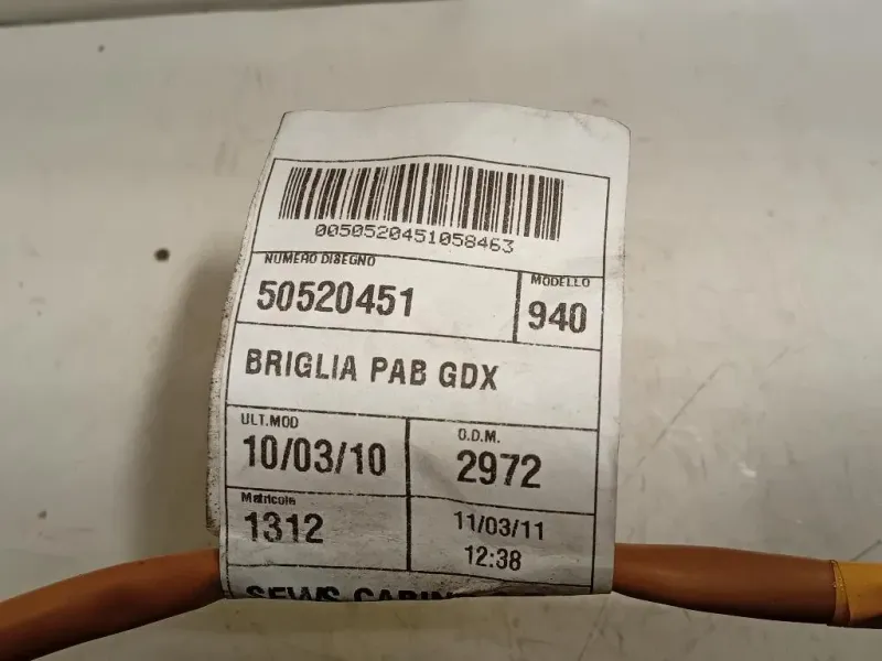 Air-bag Passeggero 505095810 Alfa Romeo Giulietta 2010