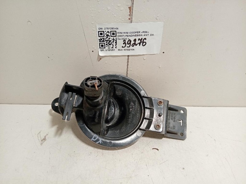 Fendinebbia ANT DX 2751293-06 Mini MINI Cooper R56 2007