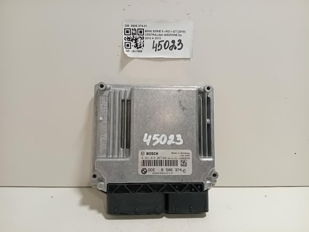 Centralina Iniezione 8 506 374-01 Bmw Serie 5 F07 GT 2010