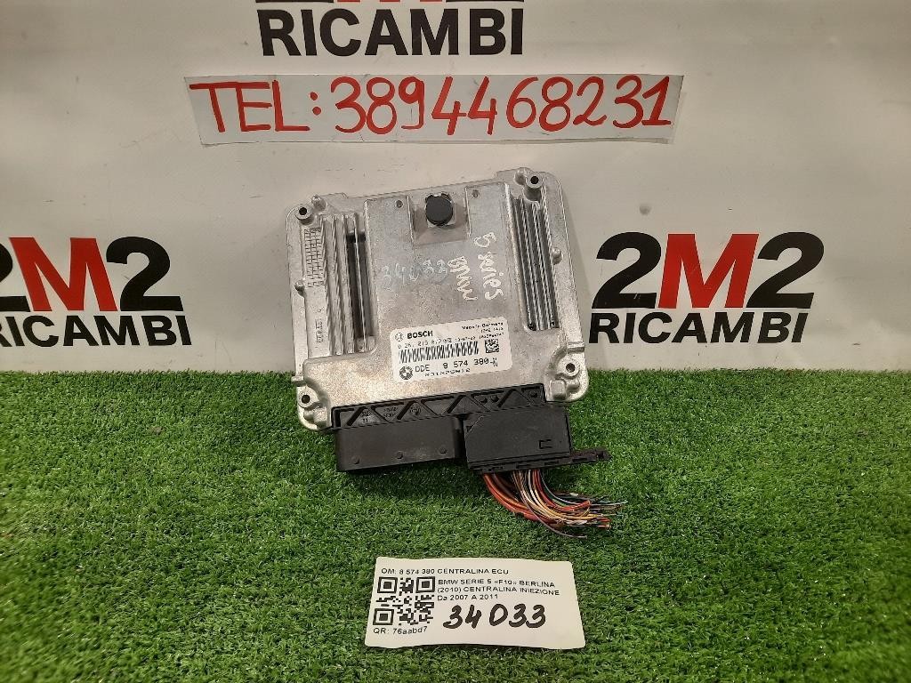 Centralina Iniezione 8 574 380 CENTRALINA ECU Bmw Serie 5 F10 Berlina 2010