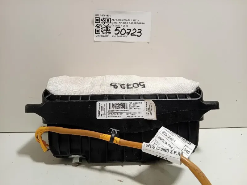 Air-bag Passeggero 34083934 Alfa Romeo Giulietta 2010