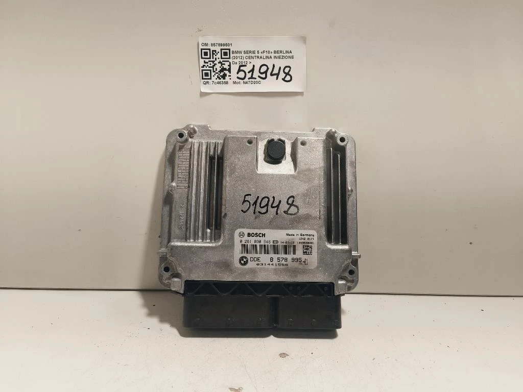 Centralina Iniezione 857899501 Bmw Serie 5 F10 Berlina 2012