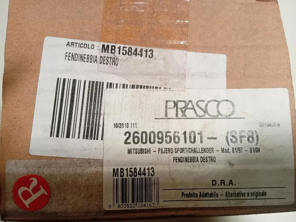 Fendinebbia ANT DX 1584413 Mitsubishi Pajero Sport 1998