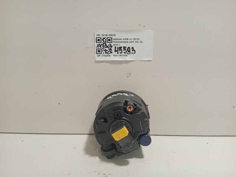 Fendinebbia ANT DX 26150-8992B Nissan JUKE I 2014