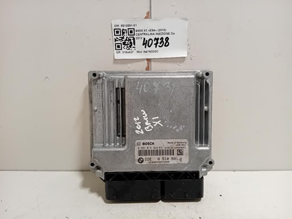 Centralina Iniezione 8510591-01 Bmw X1 E84 2010