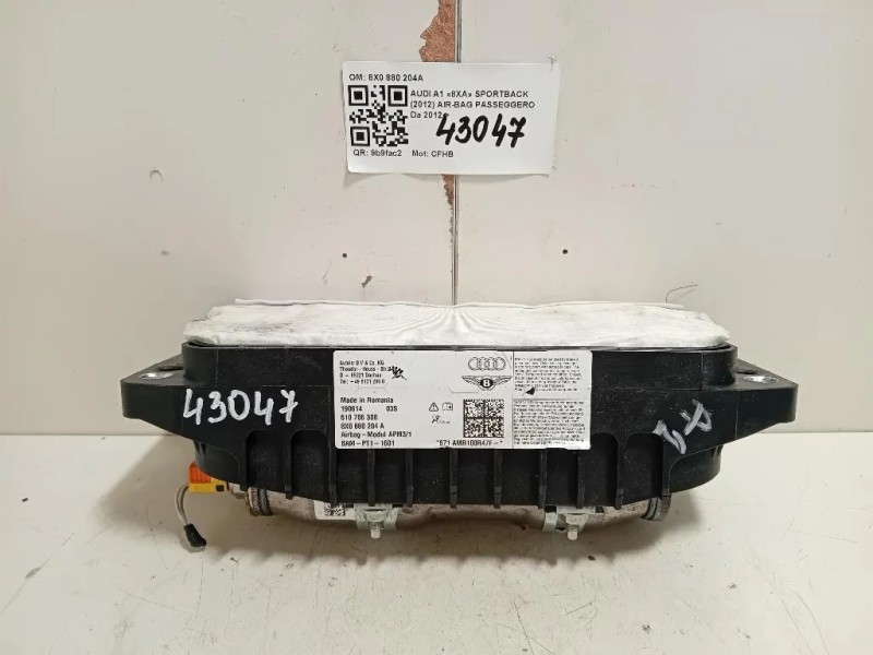 Air-bag Passeggero 8X0 880 204A Audi A1 8XA Sportback 2012