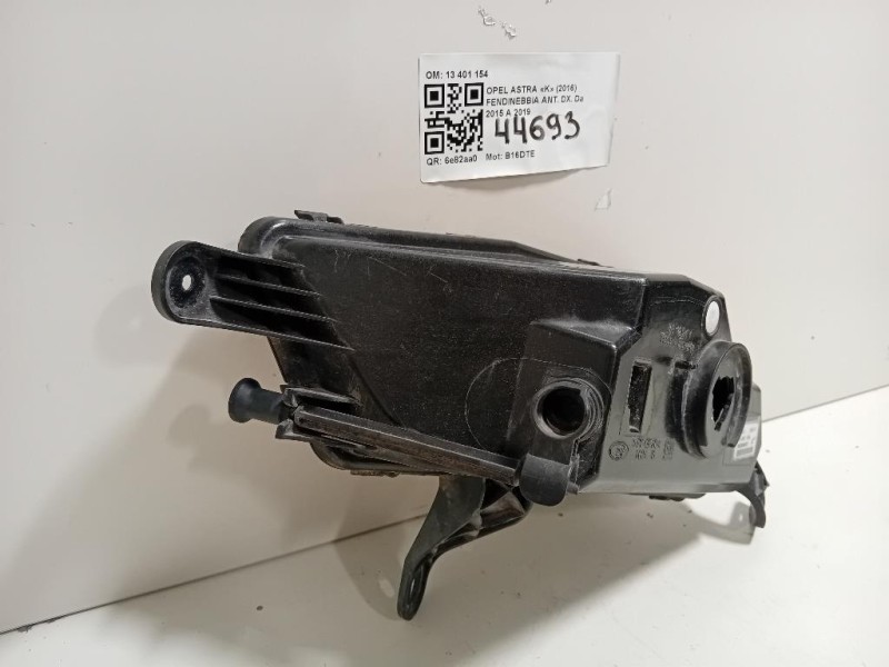 Fendinebbia ANT DX 13401154 Opel Astra K 2016