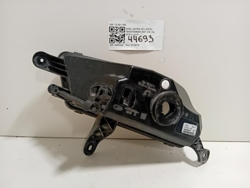Fendinebbia ANT DX 13401154 Opel Astra K 2016