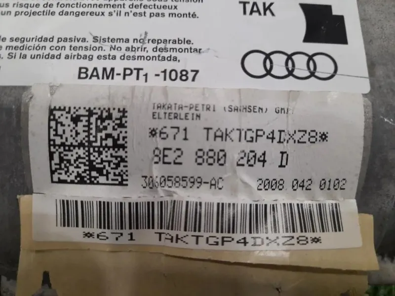 Air-bag Passeggero 8E2880204F Audi A4 8ED Avant 2005