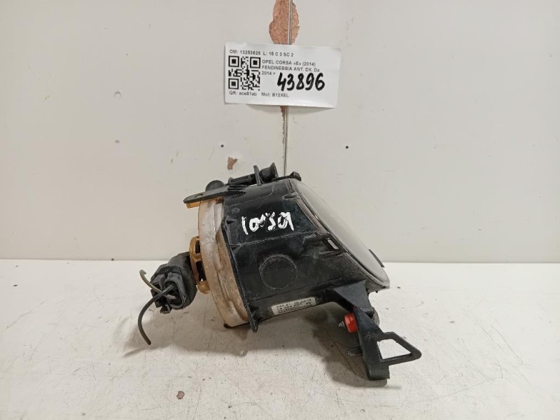 Fendinebbia ANT DX 13253626 Opel Corsa E 2014