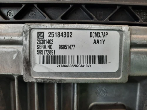 Centralina Iniezione 25184302 28301402 96951477 595172891 Chevrolet Cruze 2009