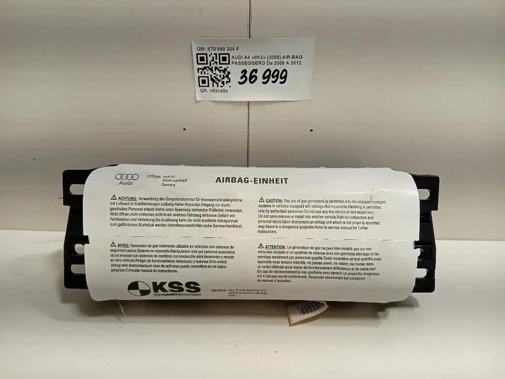 Air-bag Passeggero 8T0 880 204 F Audi A4 8K2 2008