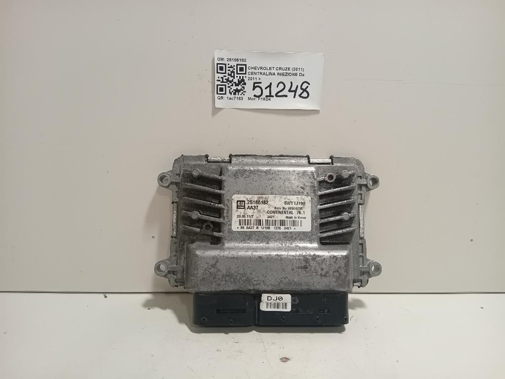 Centralina Iniezione 25186182 96964295 Chevrolet Cruze 2011