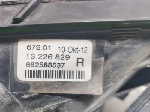 Fendinebbia ANT DX 662588537 Opel Insignia A 2009