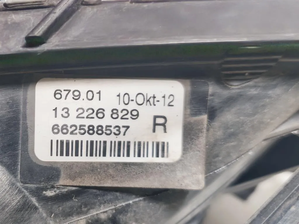 Fendinebbia ANT DX 662588537 Opel Insignia A 2009