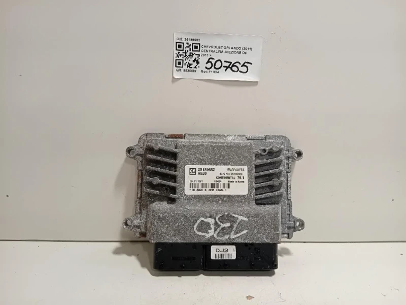 Centralina Iniezione 25189682 Chevrolet Orlando 2011