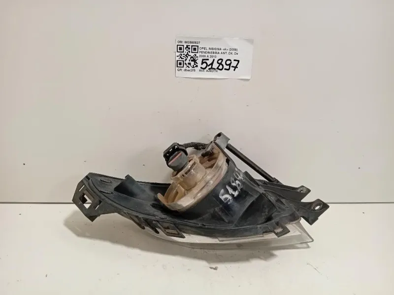 Fendinebbia ANT DX 662588537 Opel Insignia A 2009