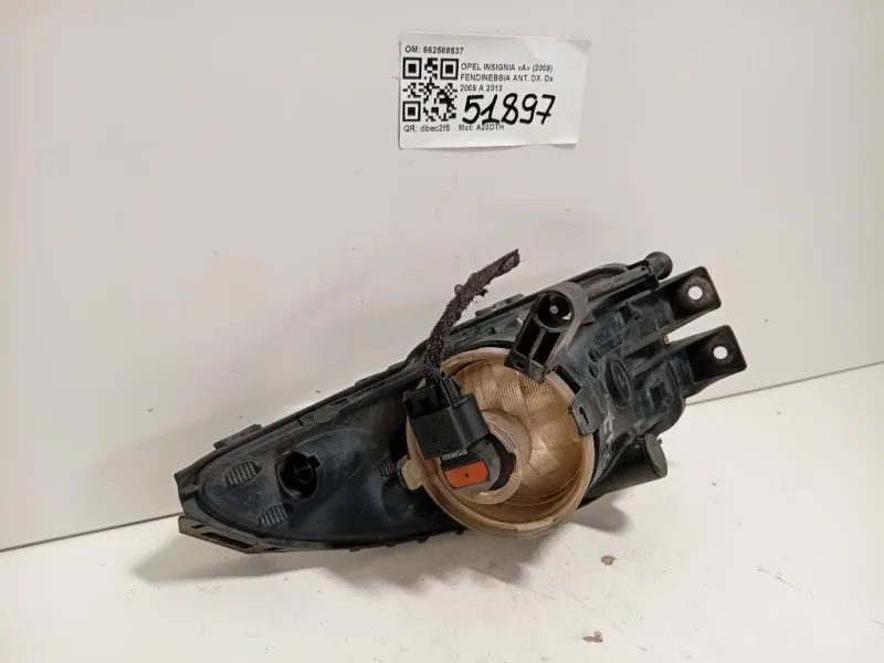 Fendinebbia ANT DX 662588537 Opel Insignia A 2009