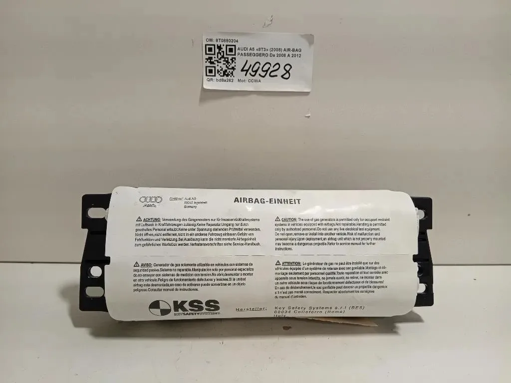 Air-bag Passeggero 8T0880204 Audi A5 8T3 2008