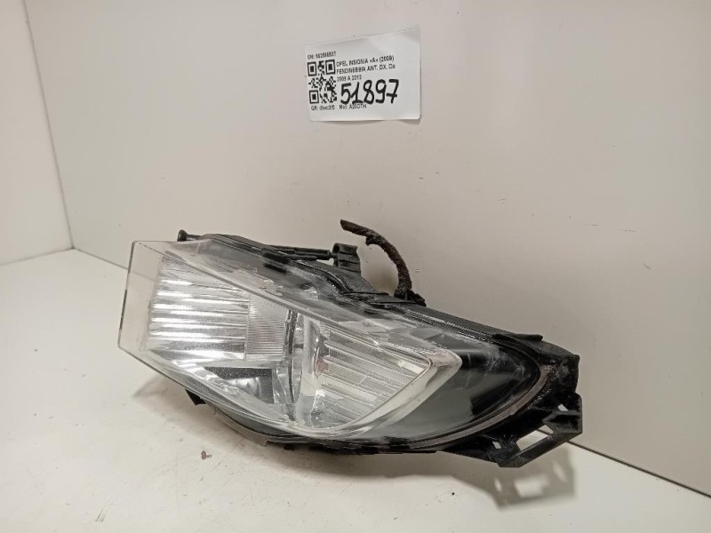 Fendinebbia ANT DX 662588537 Opel Insignia A 2009