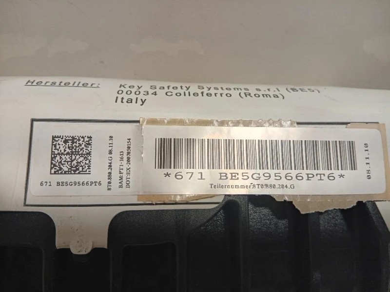 Air-bag Passeggero 8T0880204 Audi A5 8T3 2008