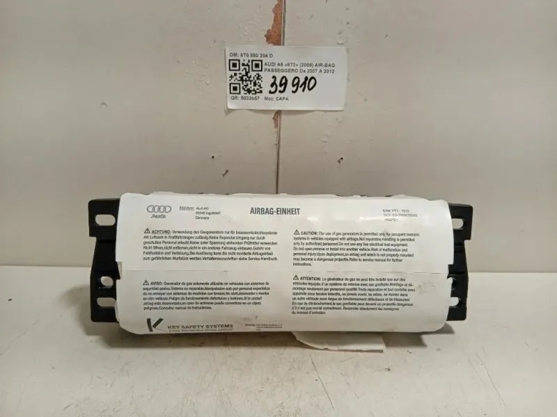 Air-bag Passeggero 8T0 880 204 D Audi A5 8T3 2008