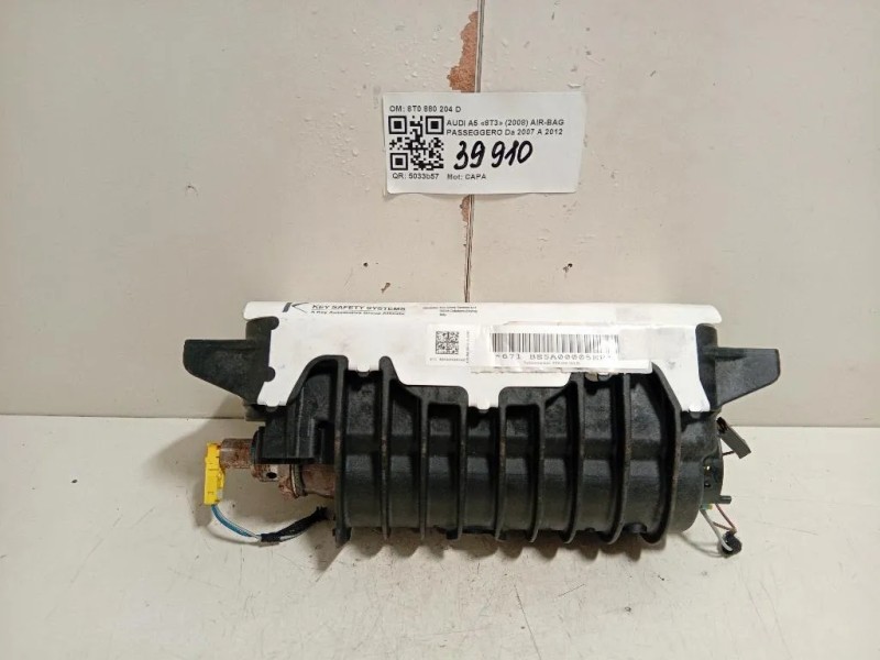 Air-bag Passeggero 8T0 880 204 D Audi A5 8T3 2008