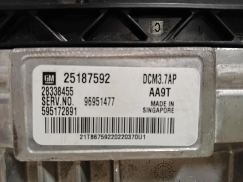 Centralina Iniezione 25187592 Chevrolet Orlando 2011