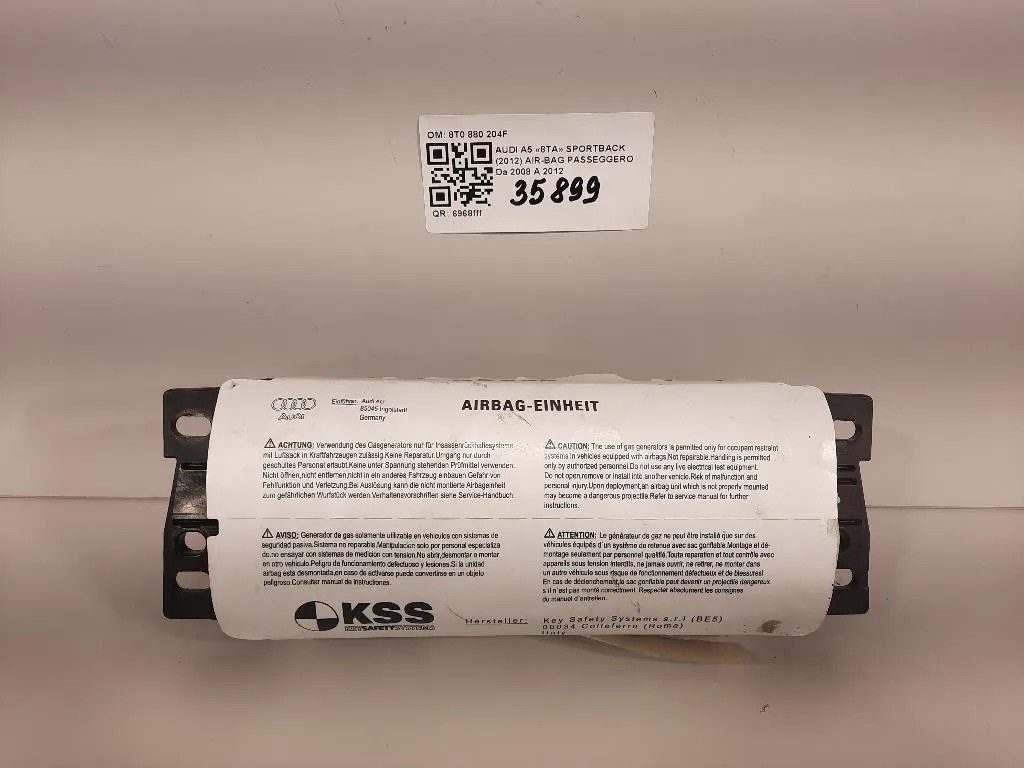 Air-bag Passeggero 8T0 880 204F Audi A5 8TA Sportback 2012
