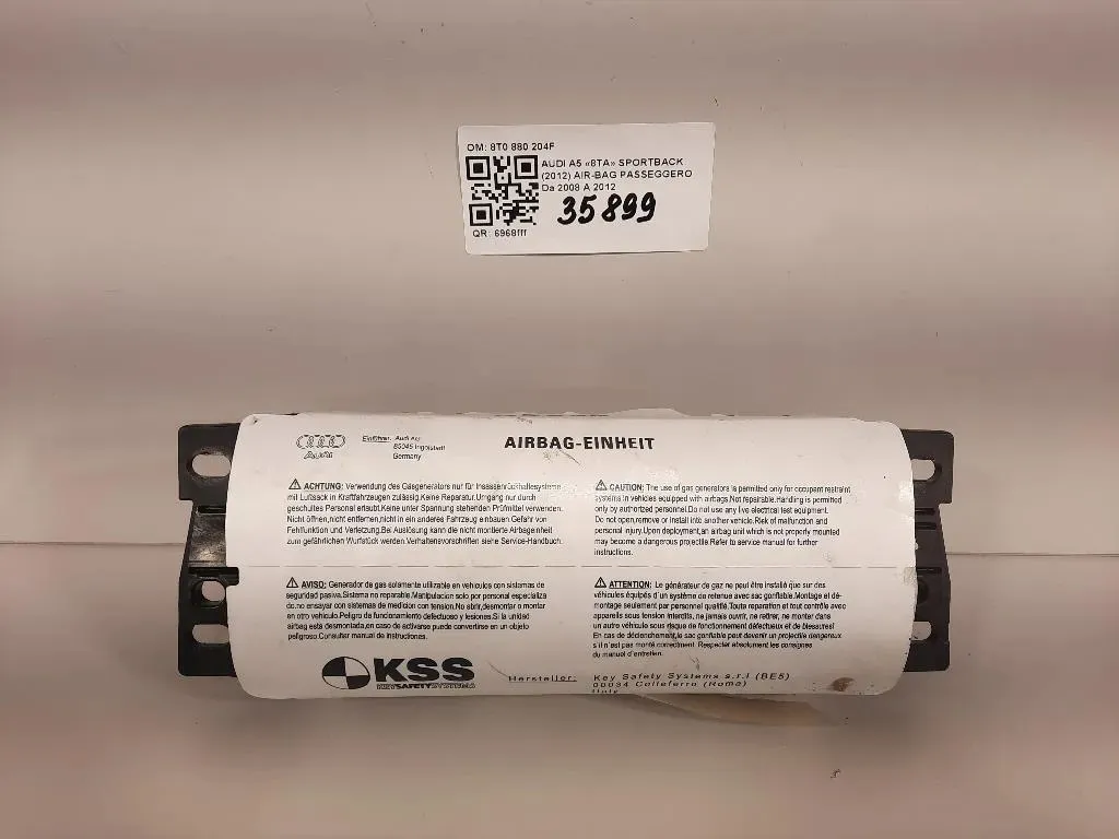 Air-bag Passeggero 8T0 880 204F Audi A5 8TA Sportback 2012