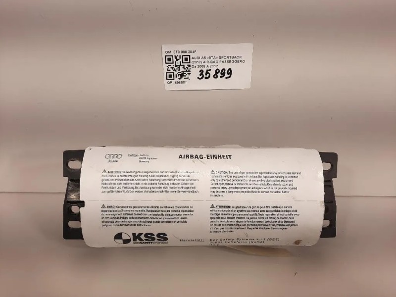 Air-bag Passeggero 8T0 880 204F Audi A5 8TA Sportback 2012