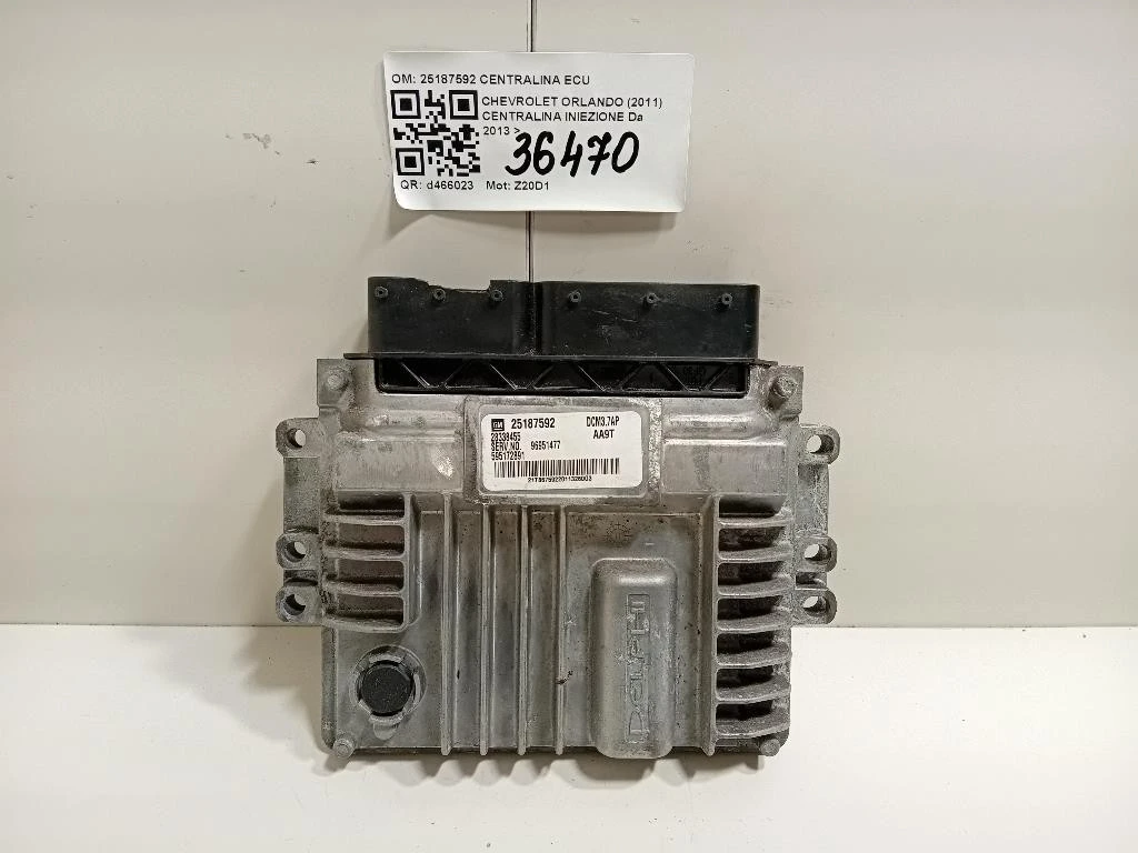 Centralina Iniezione 25187592 CENTRALINA ECU Chevrolet Orlando 2011
