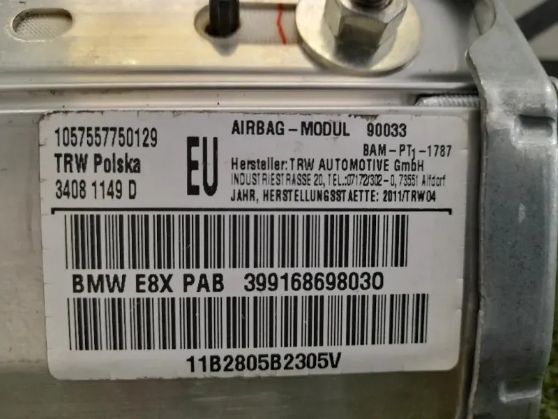 Air-bag Passeggero 399168698030 Bmw Serie 1 E82 Coupe 2005