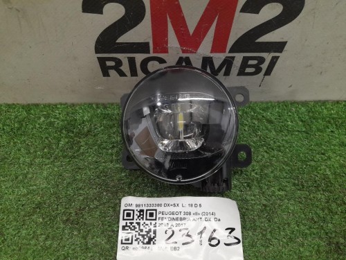 Fendinebbia ANT DX 9811333380 DXSX Peugeot 308 II 2014