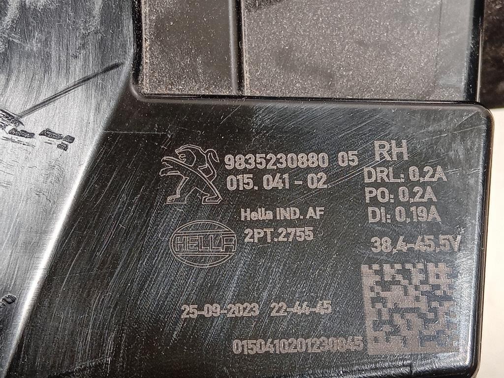 Fendinebbia ANT DX 9835230880 Peugeot 308 III 2021