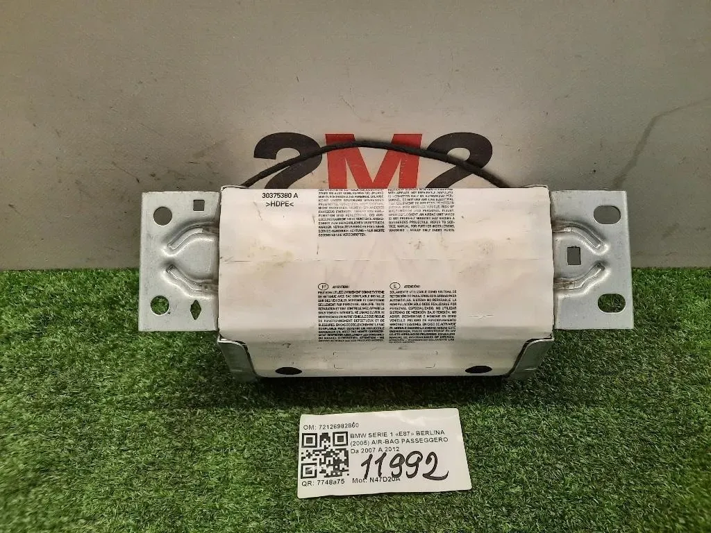 Air-bag Passeggero 72126982860 Bmw Serie 1 E87 Berlina 2005